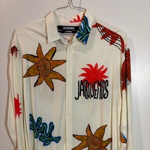 Jacquemus - Men's Long Sleeve Art Sun Shirt - Like New